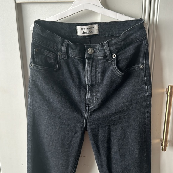 Reformation high waisted black skinny jeans - Picture 5 of 10